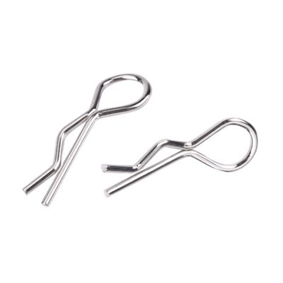 Milltrip RC Car Body Clips, RC Car Pins 50 Pcs RC Accessories R Type Body Clip Pin for 1/10 1/12 1/16 Scale Remote Control Car Shell