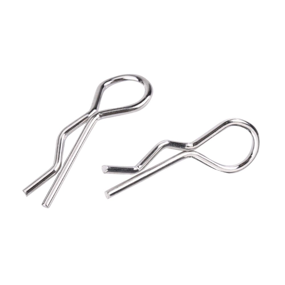 Milltrip RC Car Body Clips, RC Car Pins 50 Pcs RC Accessories R Type Body Clip Pin for 1/10 1/12 1/16 Scale Remote Control Car Shell