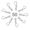Milltrip RC Car Body Clips, RC Car Pins 50 Pcs RC Accessories R Type Body Clip Pin for 1/10 1/12 1/16 Scale Remote Control Car Shell view 3