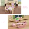 WOODMAM Wooden Dollhouse Furniture Set, 22 PCS Doll House Accessories Including 5 Room Kits, Little People House Furniture Toy Gift for Girls Boys Age 3+, Miniature Dollhouse Furnishing view 2
