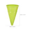 Kisangel 5pcs Plastic Ice Cream Cones, Kids Beach Sand Toys Ice Cream Cones Cups and Scoop for Outdoor Seaside Sandbox Toys view 2