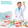 WOODMAM Wooden Dentist Kit for Kids, 41 Pieces Toy Medical Kit with Stethoscope & Medical Storage Bag, Montessori Pretend Doctor Kit Toys for 3 4 5 6 Years Old Boys Girls view 2