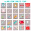 WOODMAM Wooden Dentist Kit for Kids, 41 Pieces Toy Medical Kit with Stethoscope & Medical Storage Bag, Montessori Pretend Doctor Kit Toys for 3 4 5 6 Years Old Boys Girls view 3