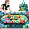 HELLOWOOD Dinosaur Toys for Toddlers Age 2-4, Wooden Dinosaur Train Set with Playmat/Storage Bag, Montessori Educational Toys for 2+ Years Old Boys & Girls view 1