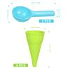 Kisangel 10pcs Plastic Ice Cream Cones Kids Ice Cream Scoop Set Outdoor Beach Toys Kids Sand Mold Toys for Seaside Play Sand Toys(Random Color) view 2