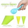 Kisangel 10pcs Plastic Ice Cream Cones Kids Ice Cream Scoop Set Outdoor Beach Toys Kids Sand Mold Toys for Seaside Play Sand Toys(Random Color) view 3