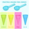 Kisangel 10pcs Plastic Ice Cream Cones Kids Ice Cream Scoop Set Outdoor Beach Toys Kids Sand Mold Toys for Seaside Play Sand Toys(Random Color) view 4