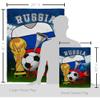 Ornament Collection World Cup Russia Soccer Garden House Flag-Set Sports Game Goal Ball Football Entertainment Activity Physical Decoration Banner Small Yard Gift Double-Sided, Made in USA view 2