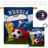 Ornament Collection World Cup Russia Soccer Garden House Flag-Set Sports Game Goal Ball Football Entertainment Activity Physical Decoration Banner Small Yard Gift Double-Sided, Made in USA view 4