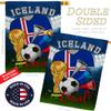 Ornament Collection World Cup Iceland Soccer Garden House Flag-Set Sports Game Goal Ball Football Entertainment Activity Physical Decoration Banner Small Yard Gift Double-Sided, Made in USA view 3