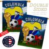 Ornament Collection World Cup Colombia Soccer Garden House Flag-Set Sports Game Goal Ball Football Entertainment Activity Physical Decoration Banner Small Yard Gift Double-Sided, Made in USA view 3