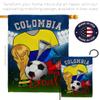 Ornament Collection World Cup Colombia Soccer Garden House Flag-Set Sports Game Goal Ball Football Entertainment Activity Physical Decoration Banner Small Yard Gift Double-Sided, Made in USA view 4