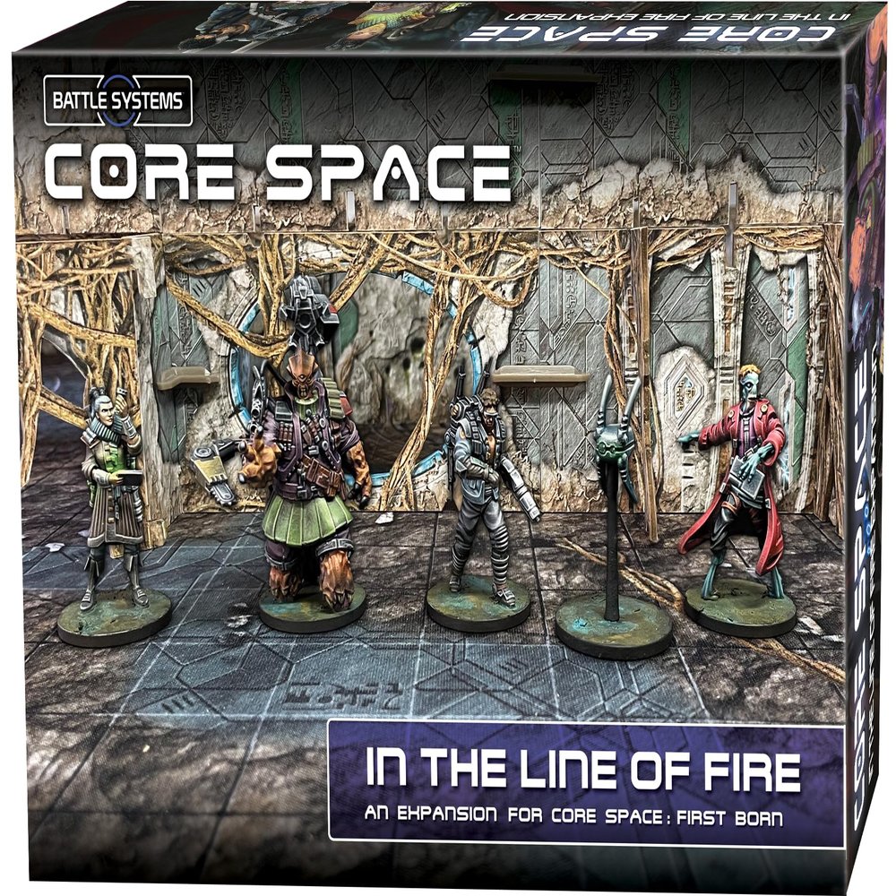 Battle Systems BSGCSE015 Core Space First Born Expansion- in The Line of Fire - 28mm Miniatures - Board Game - Modular 3D Terrain