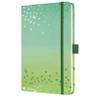 Sigel JN347 Jolie Notebook - Butterfly Confetti Lime - lined - 13,5 x 20,3 cm - hardcover - 174 pages - green view 1