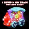 ArtCreativity Light Up Transparent Toy Train for Kids, 1PC, Bump and Go Toy Car with Colorful Moving Gears, Music, and LED Effects, Fun Educational Toy for Kids, Great Birthday Gift Idea view 2