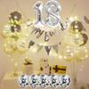 2 Balloons Number 39 + Happy Birthday Garland + Silver Banner foil Balloon 39th Birthday Decoration+5 Confetti Balloons boy Girl 39 Year Birthday Decoration Number Balloon 39 Balloons 39 Birthday view 3