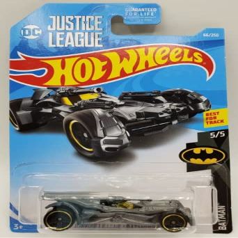 DieCast Hot Wheels Justice League Batmobile - Batman 5/5 (Gray)