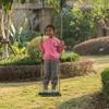Adjustable Plastic Standing Swing, Outdoor Kids Playground Swing, Green view 2