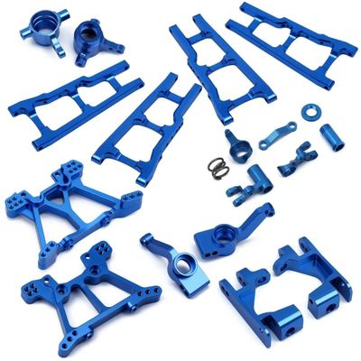 Power Hobbies Aluminum Upgrade Conversion Kit Blue FITS Traxxas Slash 2WD / Rustler/Stampede 2WD Front & Rear ARMS/Shock Tower/Castor BLOCSK/Rear STUB AXELS/BELLCRANK