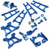 Power Hobbies Aluminum Upgrade Conversion Kit Blue FITS Traxxas Slash 2WD / Rustler/Stampede 2WD Front & Rear ARMS/Shock Tower/Castor BLOCSK/Rear STUB AXELS/BELLCRANK view 1
