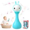 alilo Yoyo Talking Bunny Baby Singing Musical Rattle, Mimicking Toys Repeats What You Say, Preloaded 90+ Audio Content, ABC/Number/Notes Learning Toys for Toddlers Infant Newborn Boy Girl Gifts view 1