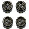 Power Hobbies Powerhobby Axial SCX24 1.0inch Black Brass Beadlock Crawler Wheels 1/24 Black view 3