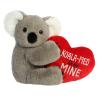 Aurora Heartwarming Valentine JUST Sayin' Koalified to Be Mine Stuffed Animal - Decorative Charm - Loveable Companions - Gray 9 Inches view 1
