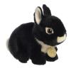 Aurora Adorable Miyoni Tots Netherland Dwarf Bunny Stuffed Animal - Lifelike Details Make a Cherished Companion - Perfect for Decorating Bedrooms or Classrooms - Black 7.5 Inches view 1