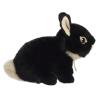 Aurora Adorable Miyoni Tots Netherland Dwarf Bunny Stuffed Animal - Lifelike Details Make a Cherished Companion - Perfect for Decorating Bedrooms or Classrooms - Black 7.5 Inches view 3