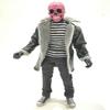 1/12 Scale Miniature Custom Handmade Black Leather Coat with Fur Collar for 6 inch Slim Action Figure view 4