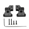 2pcs Aluminum Alloy Rear Suspension Bracket Rear Shock Tower for SCX24 1/24 RC Car(Black) view 1