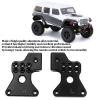 2pcs Aluminum Alloy Rear Suspension Bracket Rear Shock Tower for SCX24 1/24 RC Car(Black) view 2