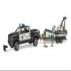 Bruder RAM 2500 Police Pickup with L + S Module Trailer, Boat and 2 Figures view 1