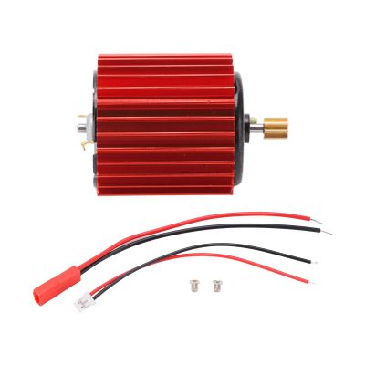 370 Brushed Motor with Heat Sink 2 Speed Metal Gear Brushed Motor with Heat Sink for WPL RC Car(red) Sportinggoods Car Model Accessories