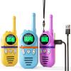 Inspireyes Walkie Talkies for Kids Rechargeable,Toys for Boys and Girls Ages 3-12, 3 Pack Long Range 2-Way Radios, Birthday Gifts,Christmas Stockings, Outdoor Play, Family Games, Hiking Camping Gear view 1