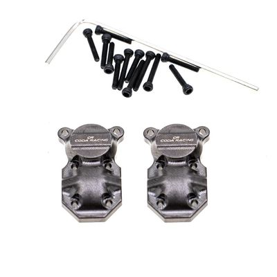 CODA RACING Brass Diff Cover Front&Rear for AXIAL SCX24 Deadbolt C10 Gladiator Brocon Upgrades 1/24 RC Crawler Car