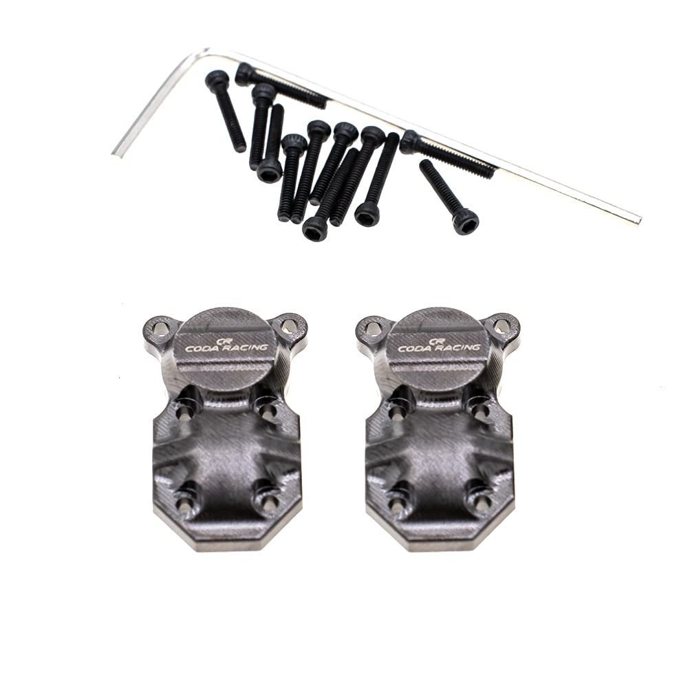 CODA RACING Brass Diff Cover Front&Rear for AXIAL SCX24 Deadbolt C10 Gladiator Brocon Upgrades 1/24 RC Crawler Car