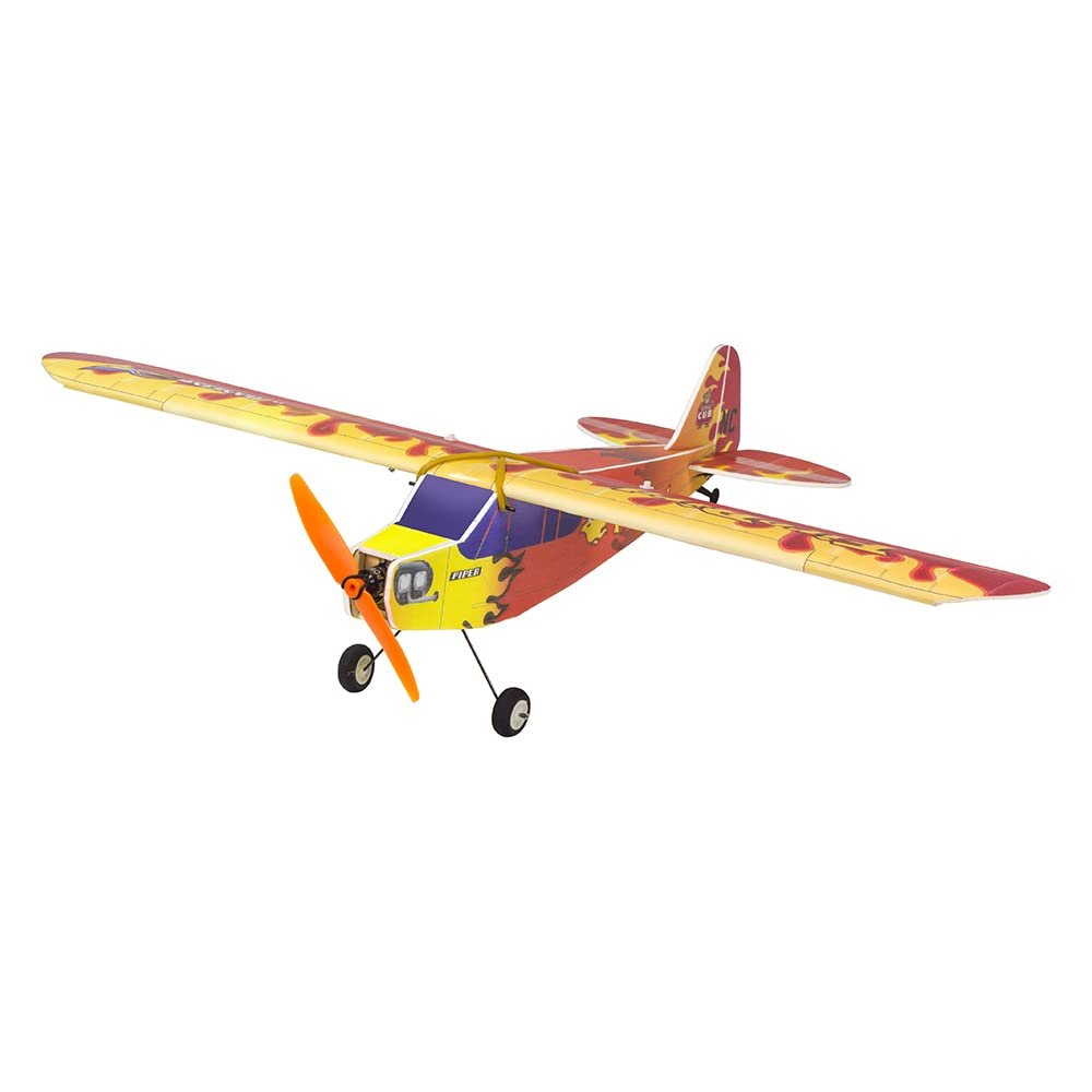 Dancing Wings Hobby 600mm Radio Control RC PP Foamy J3 Fire-Bird Need to Build for Adults (E3105-156E)