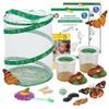 Insect Lore Butterfly Garden with Two Cups of Live Caterpillars, Life Cycle Figurines, English and Spanish Butterfly STEM Activity Journals | 10 Painted Lady Butterfly Baby Caterpillars view 1