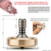 DjuiinoStar Premium Spinning Top, Brass Collar with Titanium Stem, 8-10 Minutes, High Precision EDC Desktop Toy DST-814R view 2