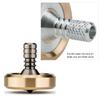 DjuiinoStar Premium Spinning Top, Brass Collar with Titanium Stem, 8-10 Minutes, High Precision EDC Desktop Toy DST-814R view 3