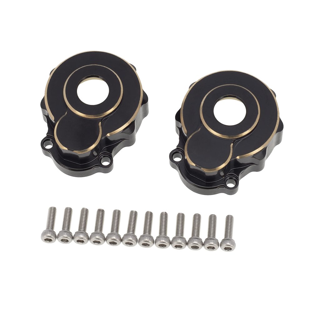 DKKY 1/10 RC Crawler Car Brass Gear Box Cover Brass Weight for TRX-4 TRX-6