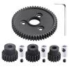 CrazyHobby RC Metal 54T 32P Spur Gear &15T/17T/19T Pinions Gear Set & 3.175mm Coupler for Traxxas Slash 4x4 4WD/2WD/VXL Rustler 4X4 VXL/Stampede 4x4 VXL/Summit/E-Revo/T-Maxx, Replace#3956 view 1