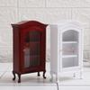 Dollhouse Furniture Display Shelf 1:12 Scale Miniature Bookshelf Cabinet Decoration Classic Wooden Storage for Mini Artificial House Accessories (red) view 2