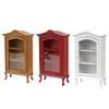 Dollhouse Furniture Display Shelf 1:12 Scale Miniature Bookshelf Cabinet Decoration Classic Wooden Storage for Mini Artificial House Accessories (red) view 3