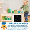 Battat  Play Kitchen & Market  Toddler  Friendly Size  Chalkboard Menu & Oven Dials  25 Toy Cooking Accessories  2+ Years  Two n' One Cookin' Fun view 4