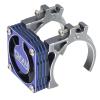 DKKY RC Motor Cooling Fan Heatsink 40-43mm Adjustable for Arrma Axial Traxxas 1/8 1/10 RC Crawler Car 4274 4068 4268 with 42mm Motor (Titanium Blue) view 1