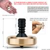 DjuiinoStar Premium Spinning Top, Brass Collar with Zirconium Stem, 8-10 Minutes, High Precision EDC Desktop Toy DST-811R view 2