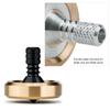 DjuiinoStar Premium Spinning Top, Brass Collar with Zirconium Stem, 8-10 Minutes, High Precision EDC Desktop Toy DST-811R view 3