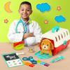 Battat  Mini Vet Playset (11 Pieces)  Plush Dog & Carrier  Stickers & Checklist  Toy Stethoscope & Bone  2+ Years  Puppy Care Vet Kit view 2
